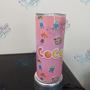 Pink Cocomelon Inspired Tumbler